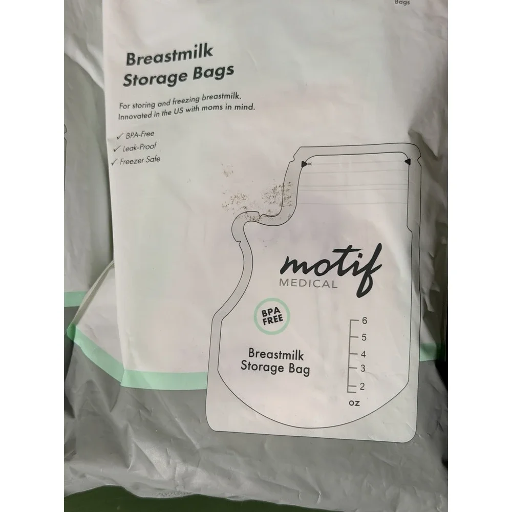 Motif Medical Breast Milk Storage Bags 8oz Single Use‎ Bags 200 Count BPA-Free